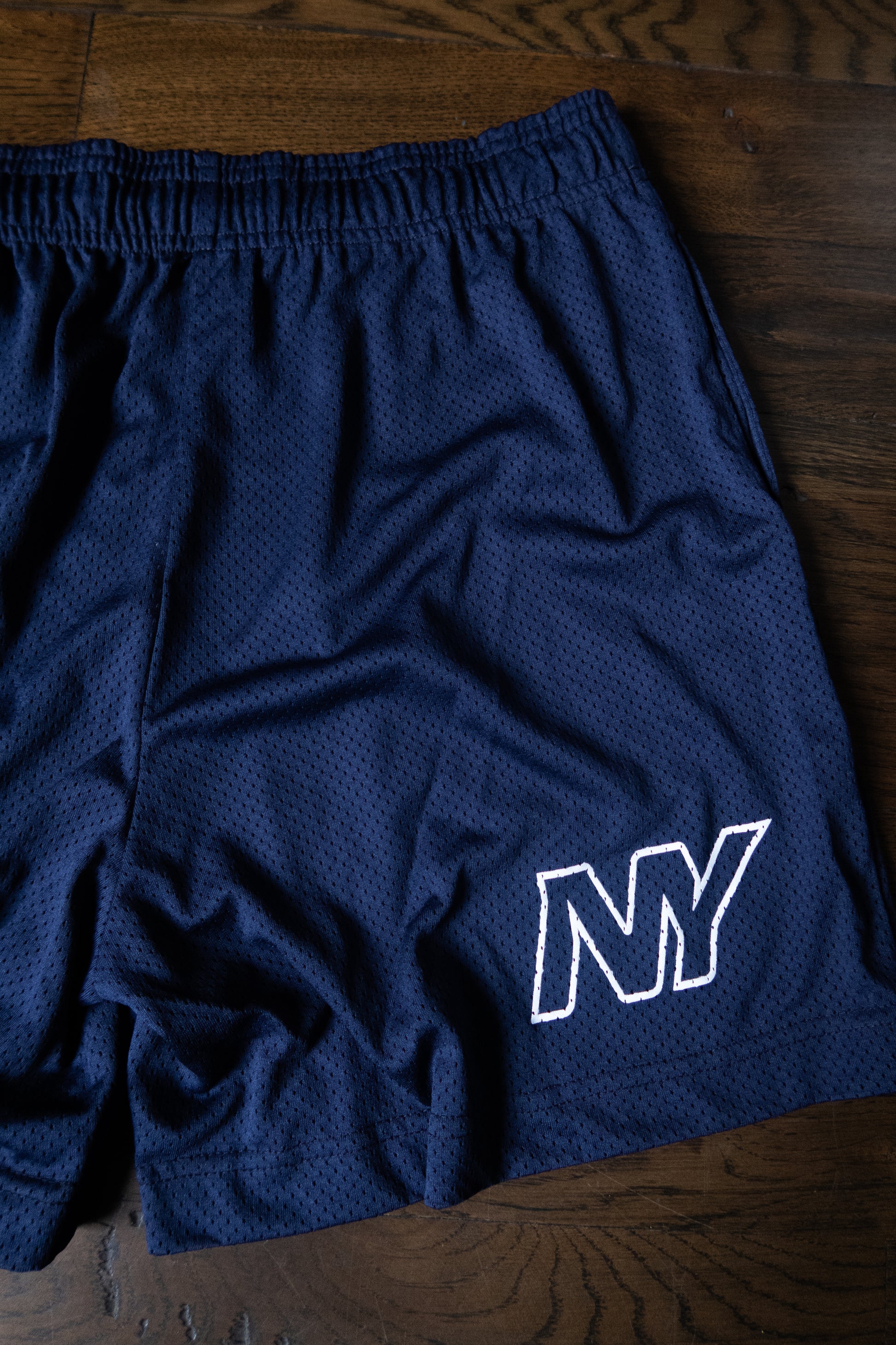 "NY" Mesh Shorts - Navy