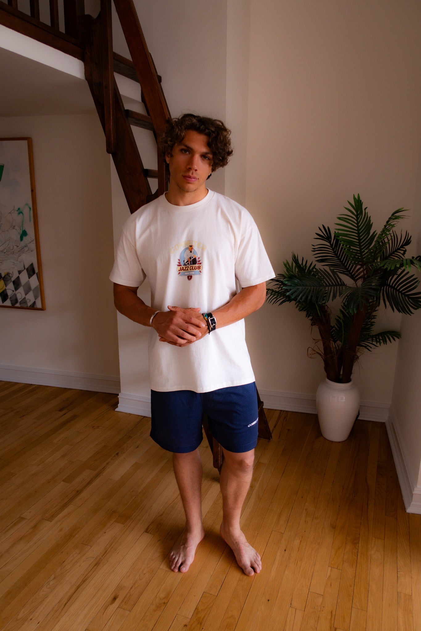 Jazz Club Tee - Cream