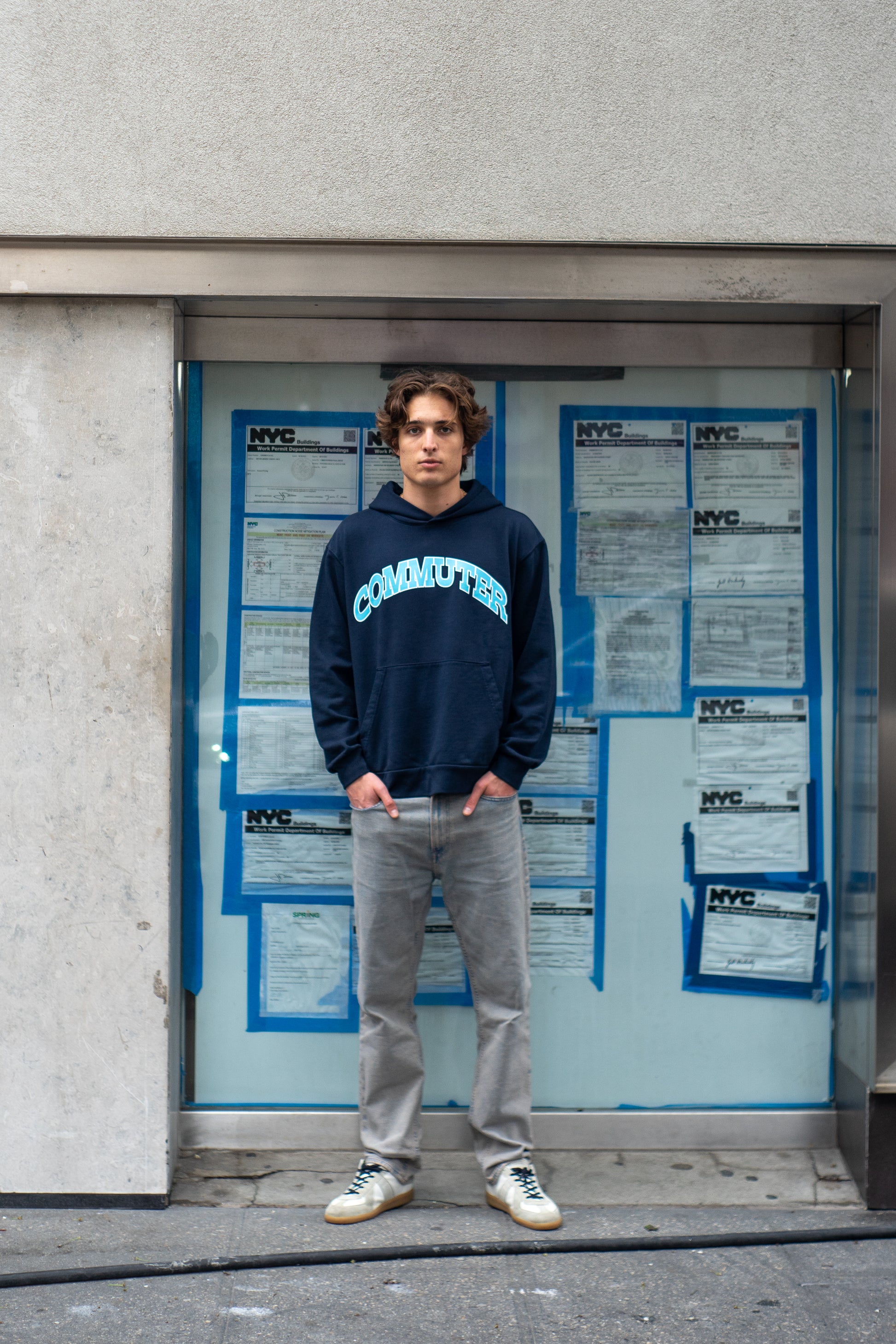 Collegiate Hood - Navy/University Blue