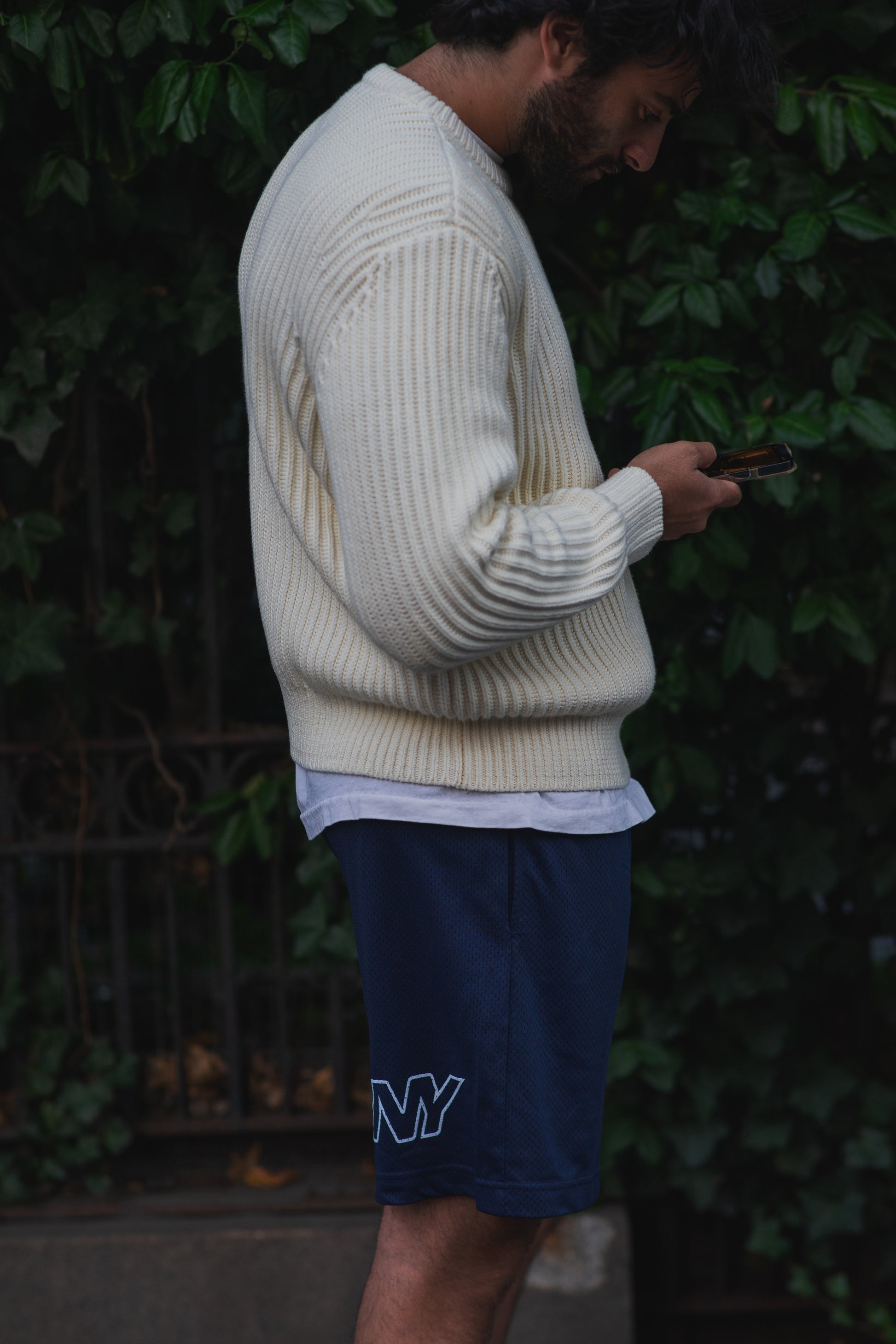 "NY" Mesh Shorts - Navy