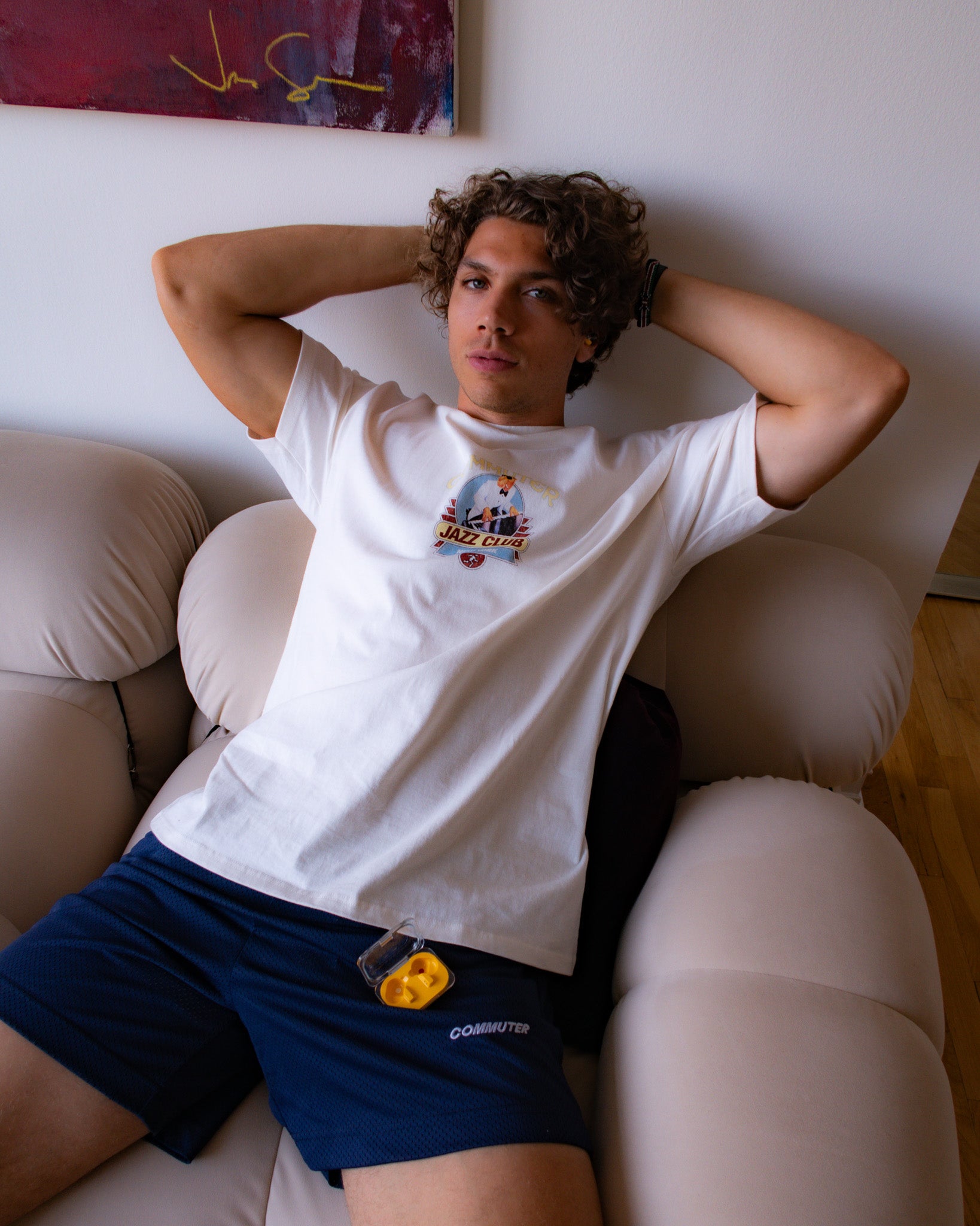 Jazz Club Tee - Cream
